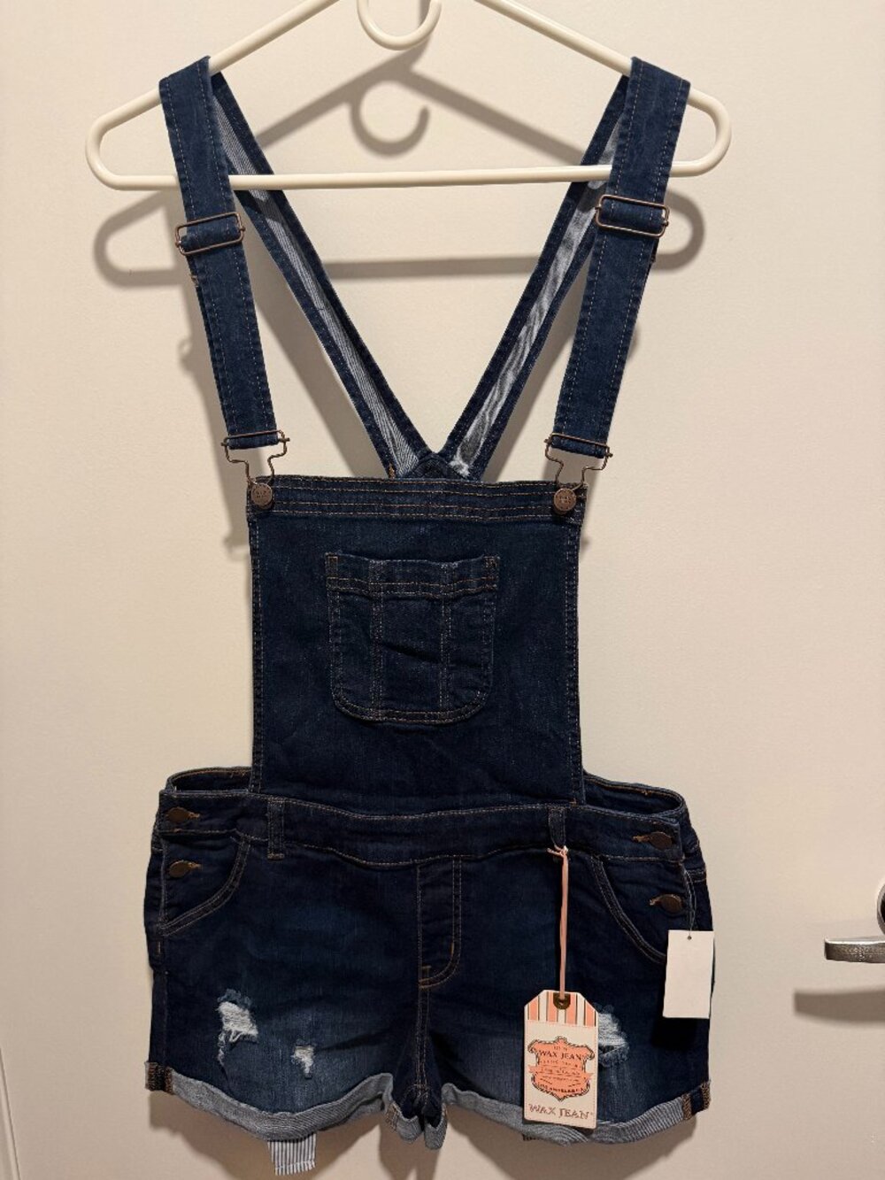 Basic Denim by Wax Jean NWT Short Overalls – Size L